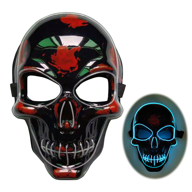 LED Halloween Mask β 4 Light Modes | 10 Colors | Glows in the Dark