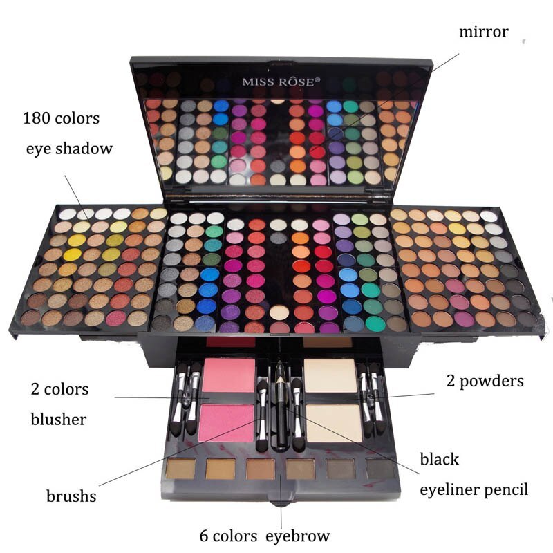 Piano-Shaped Makeup Palette – 180 Colors