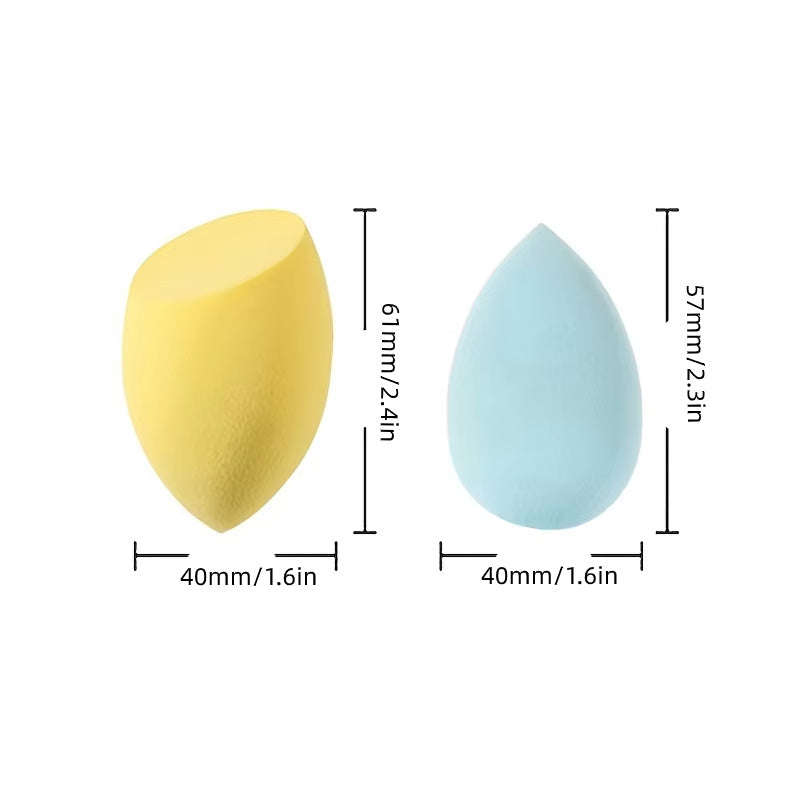 Makeup Blender Puff Set – 10 Pcs