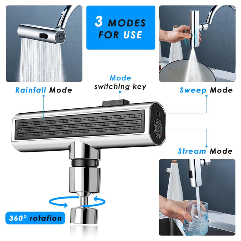 3-in-1 Rotating Kitchen Faucet Head