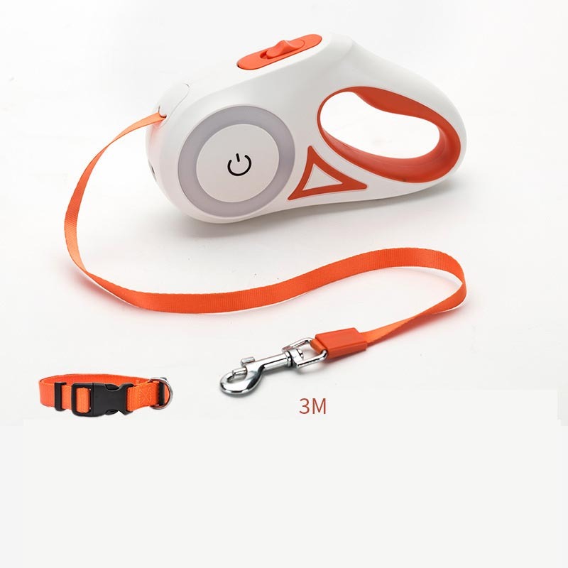 Automatic Retractable Dog Leash with Collar – Pet Lead for Small & Medium Dogs or Cats