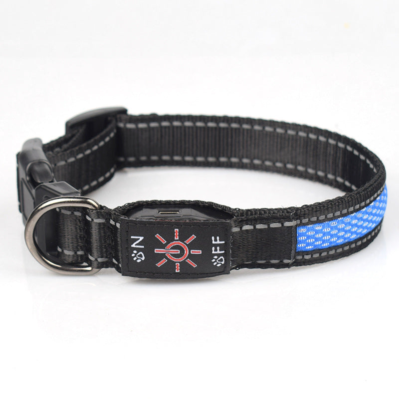 LED Rechargeable Pet Collar β Keep Your Pet Safe & Seen at Night