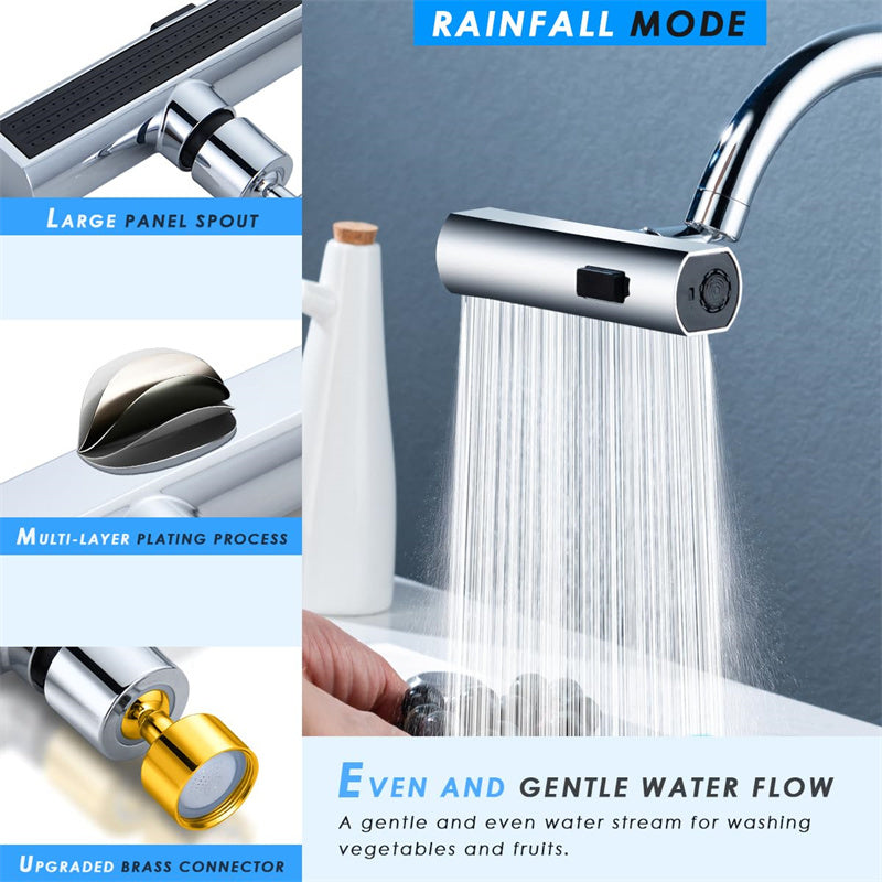 3-in-1 Rotating Kitchen Faucet Head
