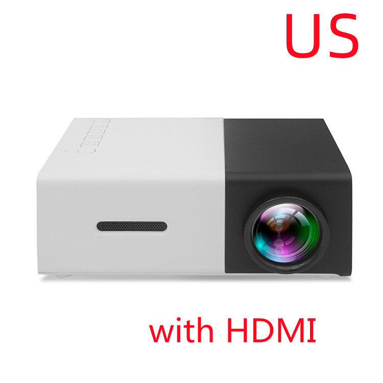 Mini LED Projector – YG300 Portable HD Home Theater with USB & HDMI