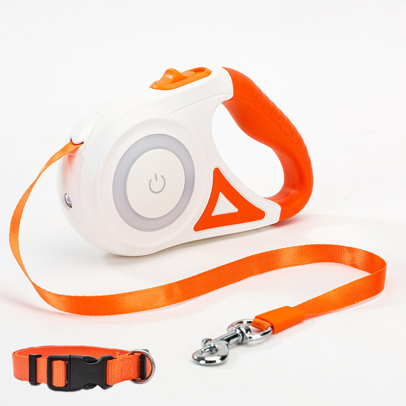 Automatic Retractable Dog Leash with Collar – Pet Lead for Small & Medium Dogs or Cats