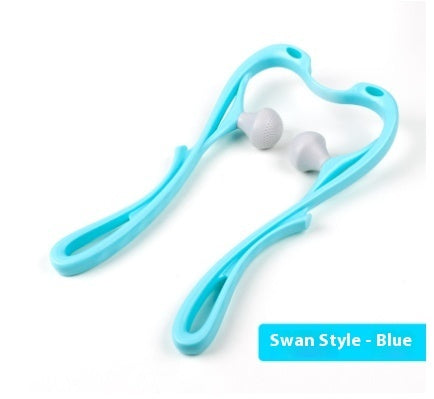 6-Roller Cervical Neck Massager with Jade Scraping Tool – Deep Tissue Relief & 360° Rotating Design
