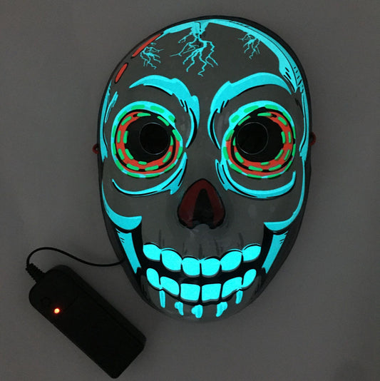 Adjustable LED Skull Mask – One Size Fits All | 3 Light Modes