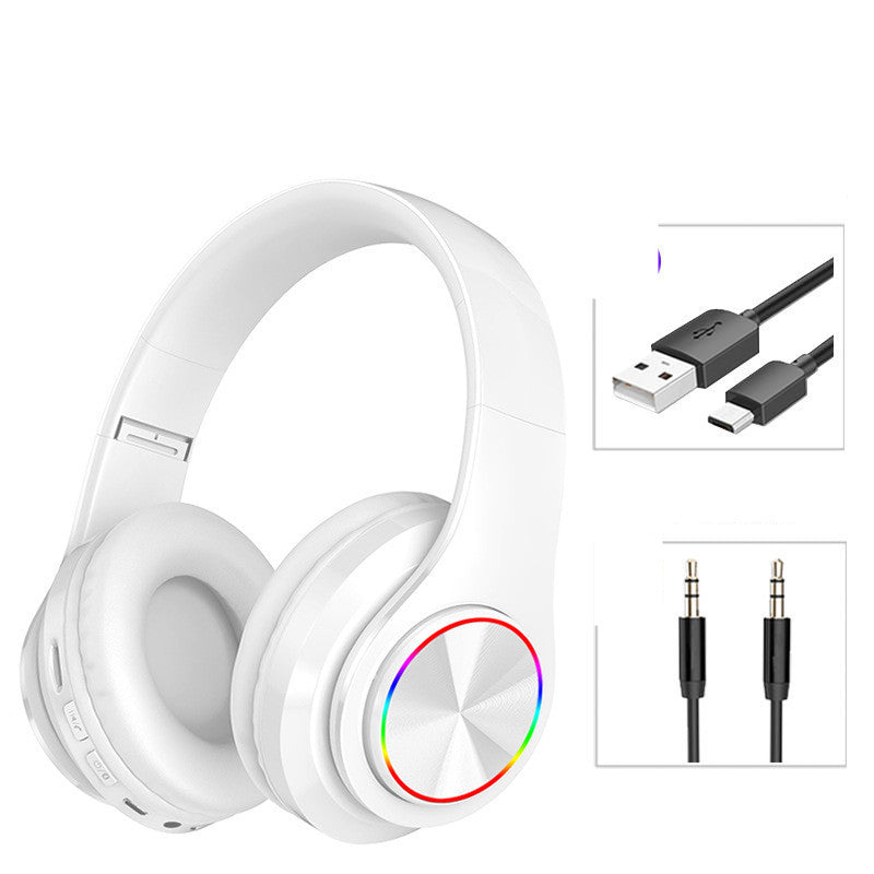 Wireless LED Bluetooth Headset – 7-Color Light | 40mm Speaker | Up to 10H Playtime