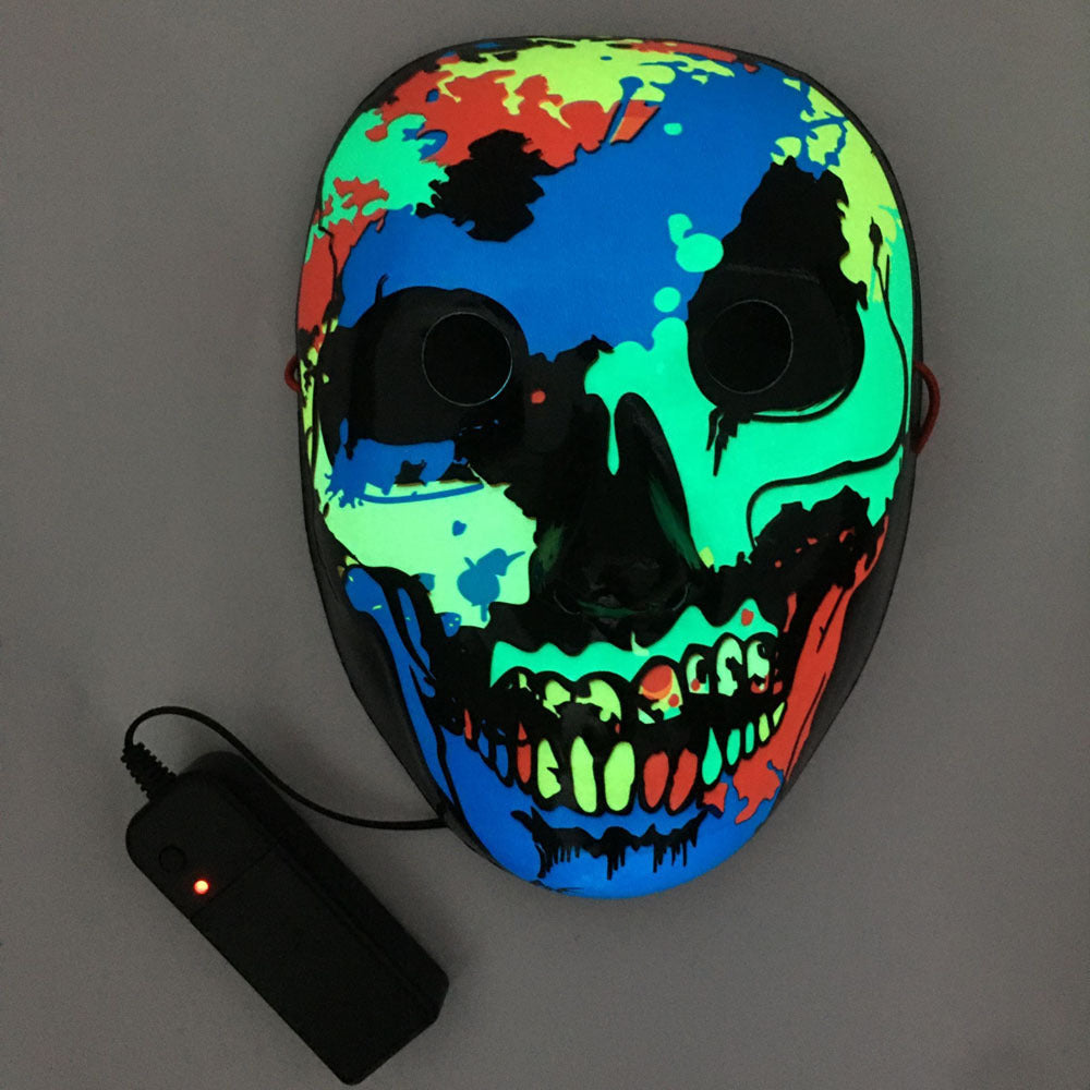 Adjustable LED Skull Mask – One Size Fits All | 3 Light Modes