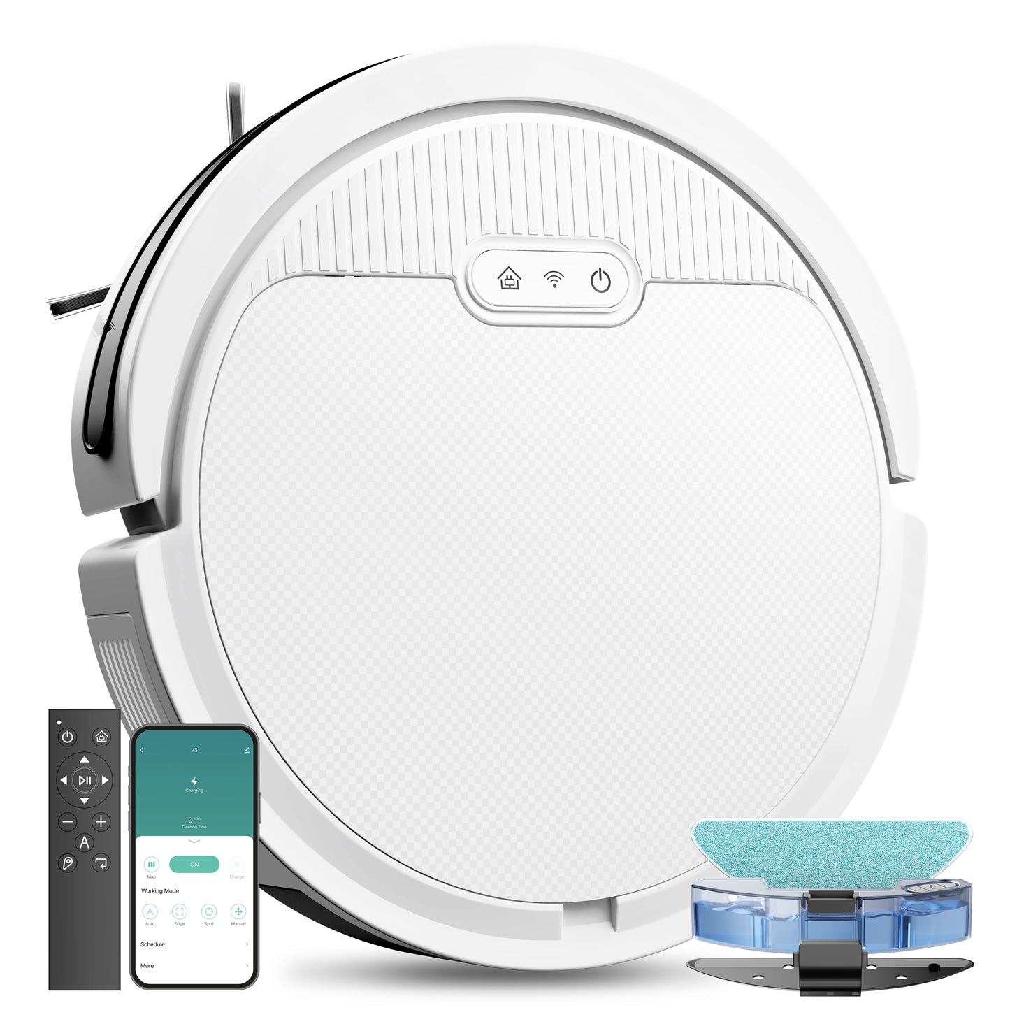 Robot Vacuum & Mop – 3-in-1 Cleaner for Pet Hair & Hard Floors.