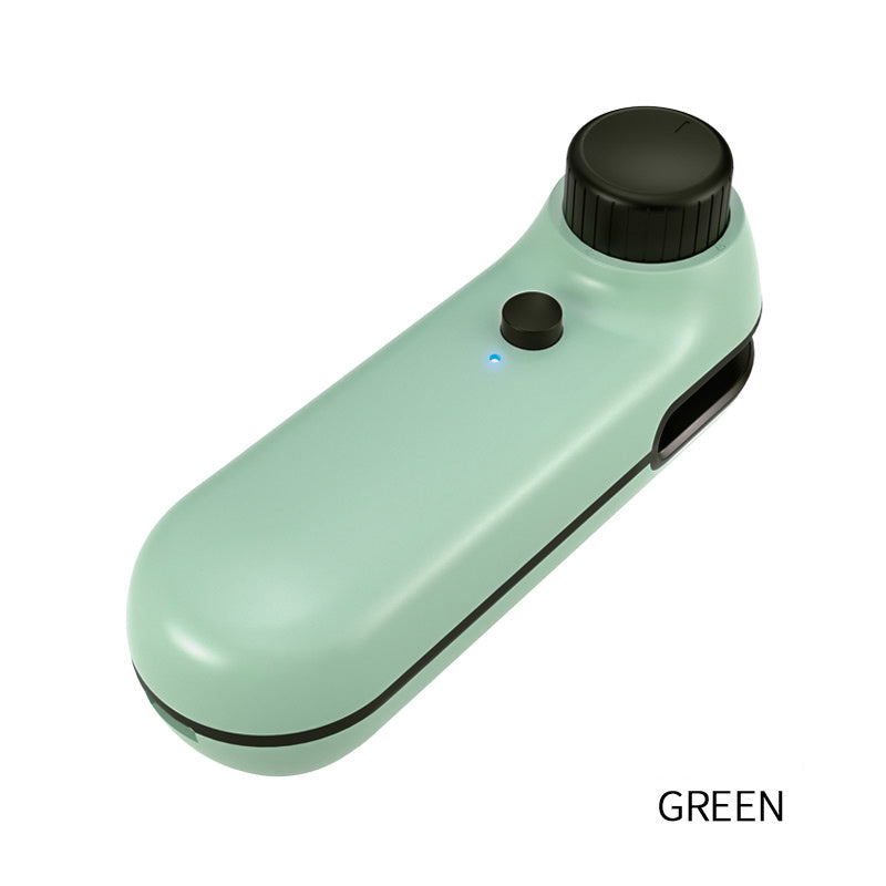 2-in-1 Rechargeable Mini Bag Sealer & Cutter – Portable Heat Sealer with USB Charging