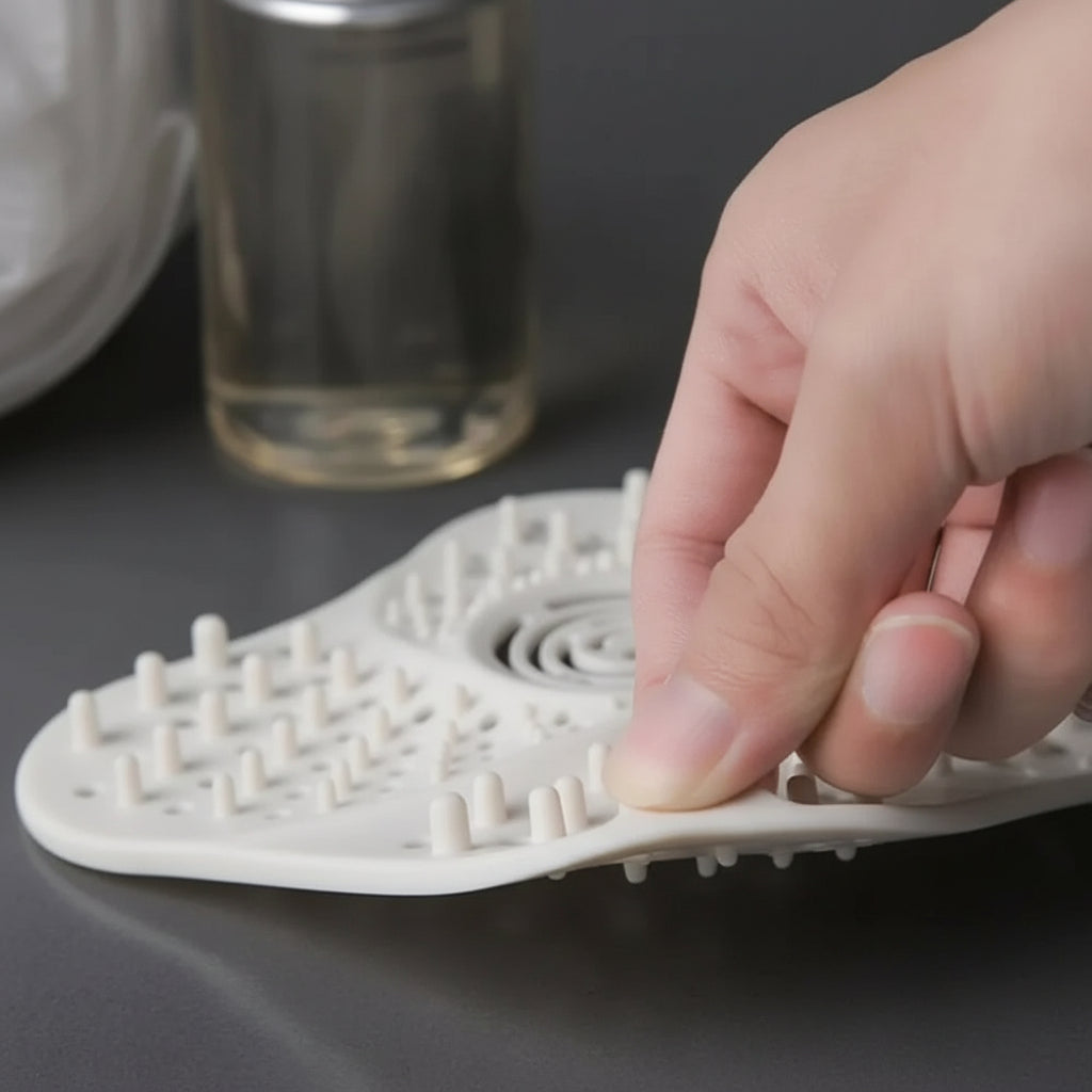 Anti-Clog Spiral Shower Drain Hair Catcher - Bathtub & Shower Drain Protector Hair Trap, Fits Most Standard Drains, Easy Clean