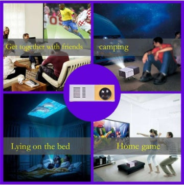 Mini LED Projector – YG300 Portable HD Home Theater with USB & HDMI