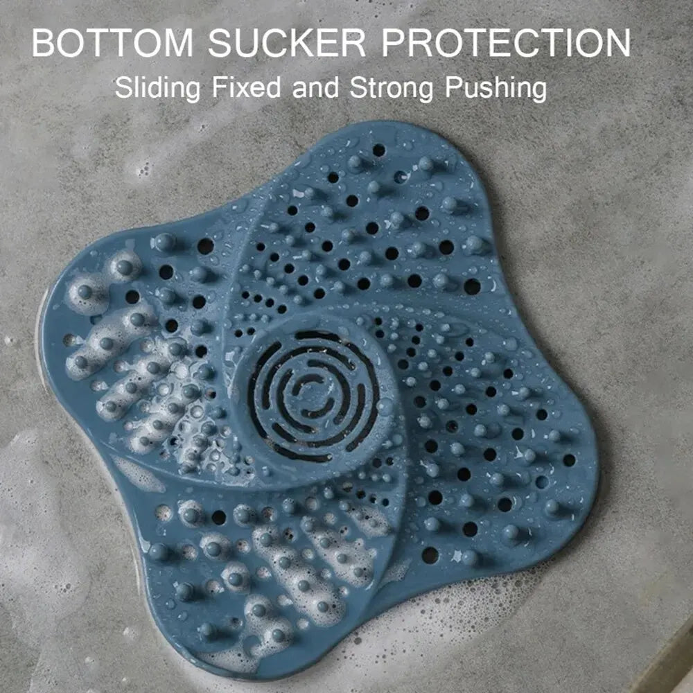 Anti-Clog Spiral Shower Drain Hair Catcher - Bathtub & Shower Drain Protector Hair Trap, Fits Most Standard Drains, Easy Clean