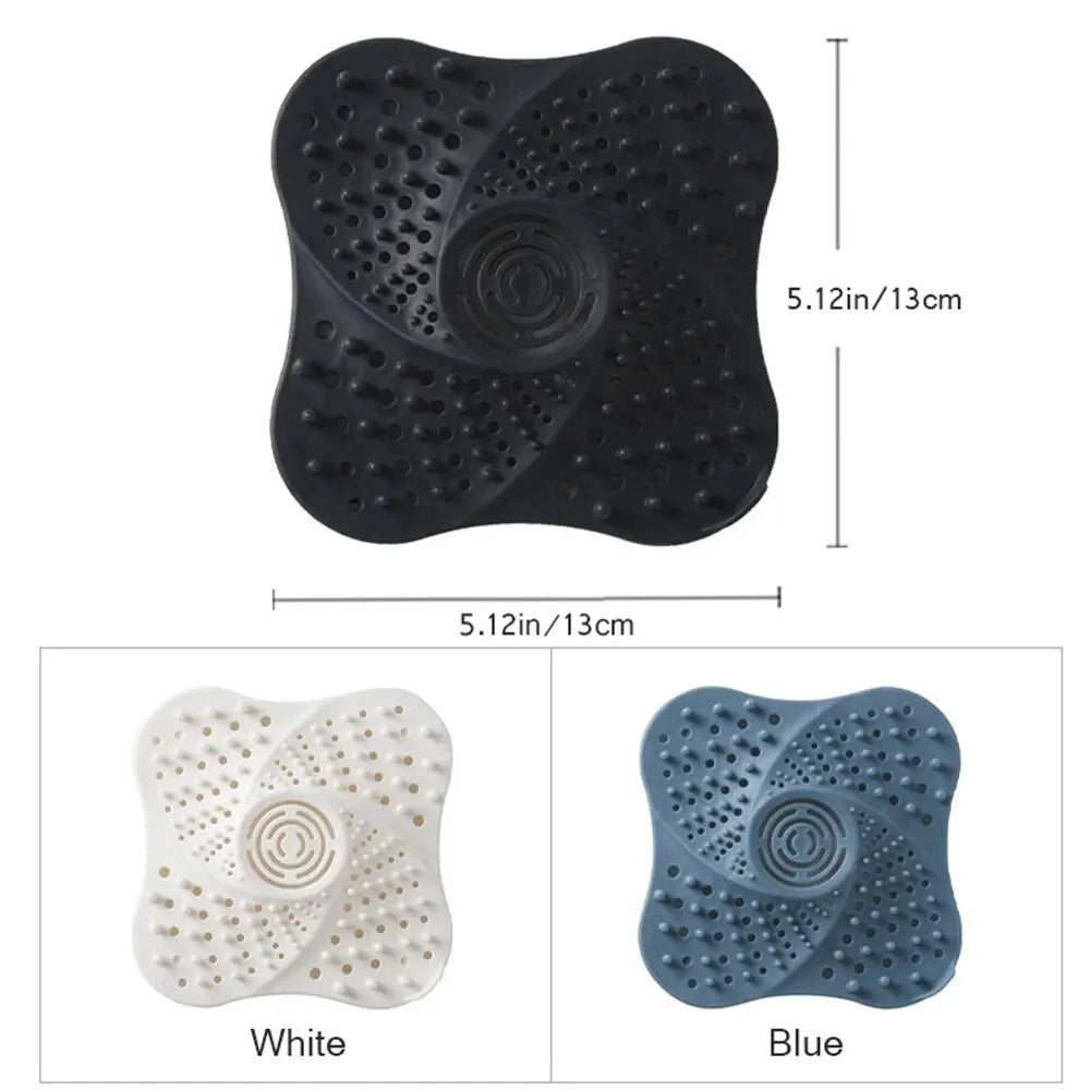 Anti-Clog Spiral Shower Drain Hair Catcher - Bathtub & Shower Drain Protector Hair Trap, Fits Most Standard Drains, Easy Clean