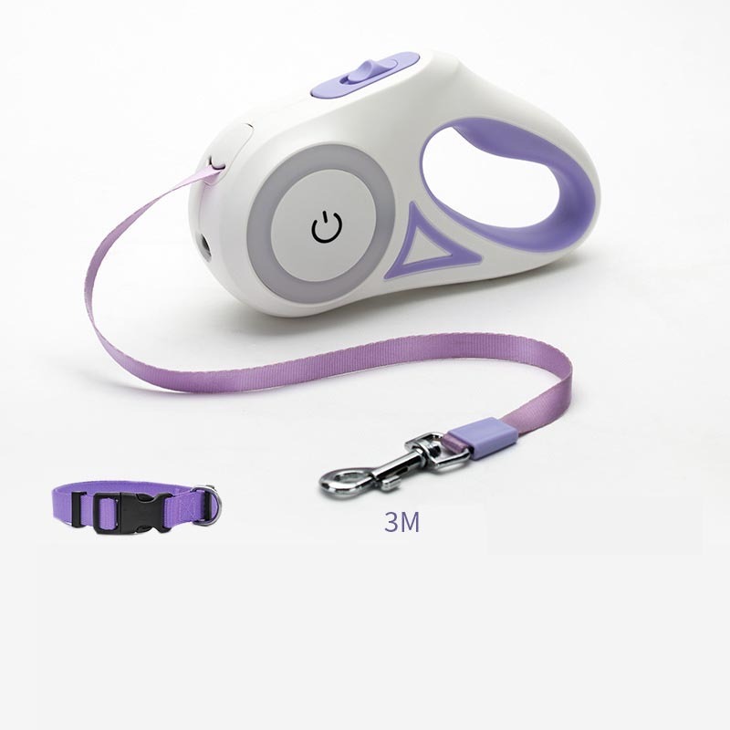 Automatic Retractable Dog Leash with Collar – Pet Lead for Small & Medium Dogs or Cats