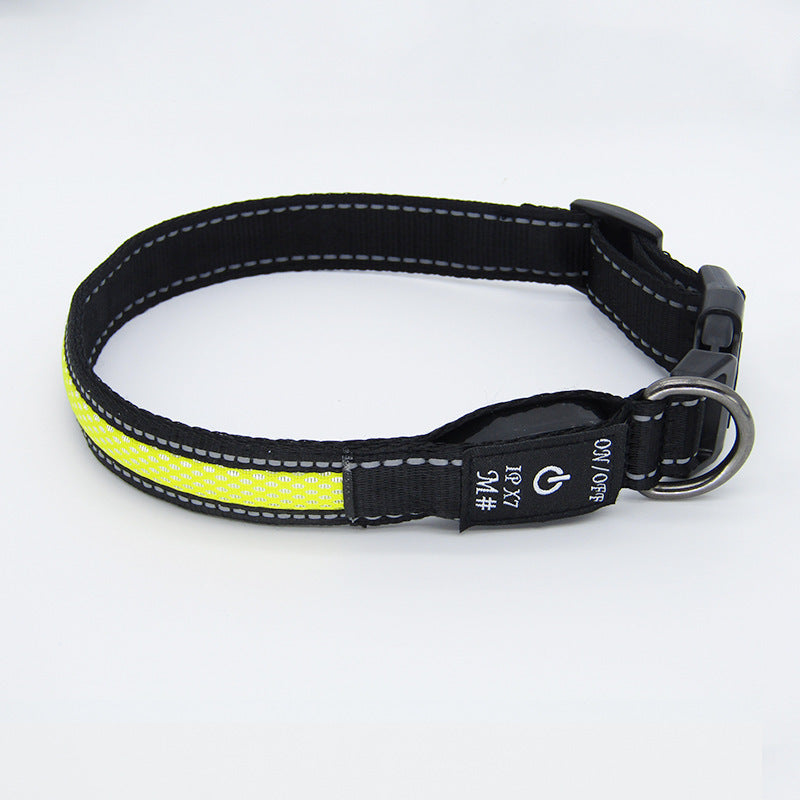 LED Rechargeable Pet Collar – Keep Your Pet Safe & Seen at Night