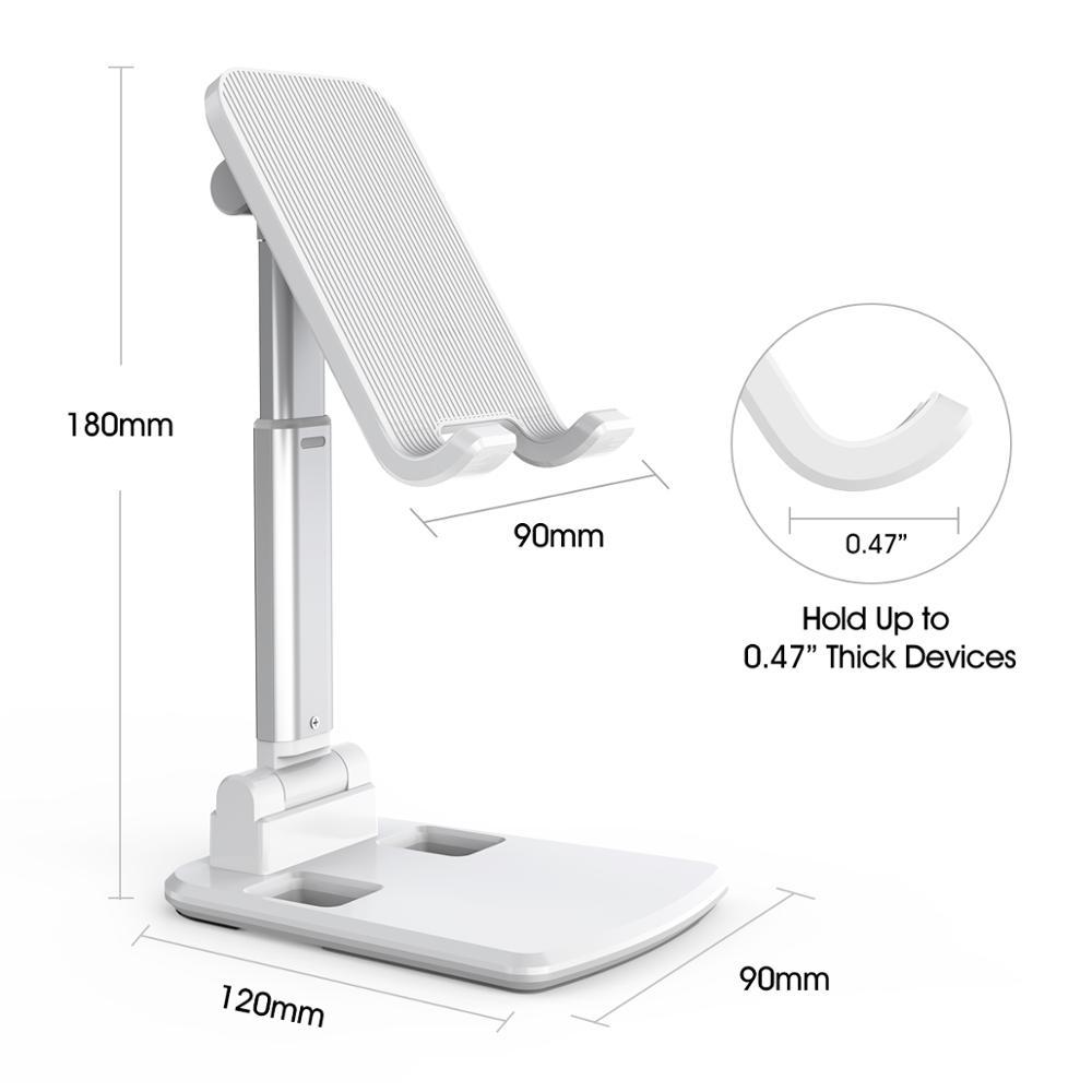 Folding Telescopic Phone & Tablet Stand – Adjustable, Portable & Compact (4–12”)