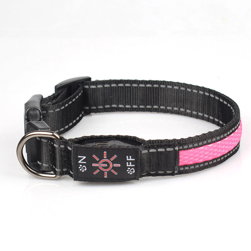 LED Rechargeable Pet Collar – Keep Your Pet Safe & Seen at Night