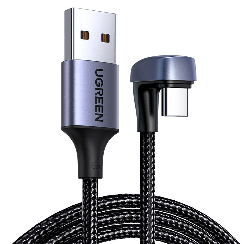 Charging cable x1USB Type-C 5A U-Shaped Braided Fast Charging Cable – Built for Power and Comfort Product Image:   Packing list: Charging cable x1 Product Image: