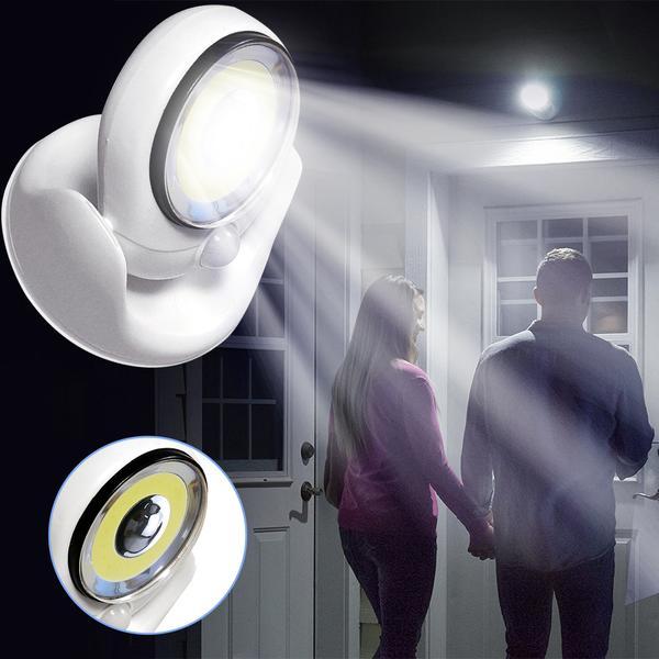 Weatherproof LED Outdoor Motion Sensor Light - Bright Security Flood Light for Driveway, Entryway, Garage & Backyard