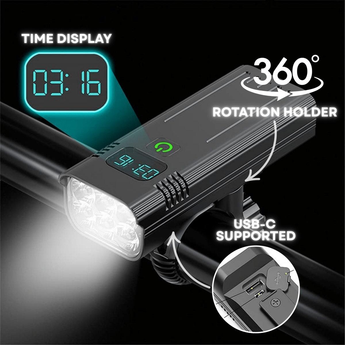 Ultra-Bright 5000-Lumen Bike Light - Electronics & Gadgets (view 2)