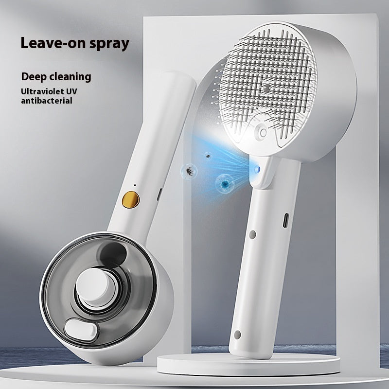 Steam Pet Grooming Brush – Removes Loose Hair from Dogs & Cats