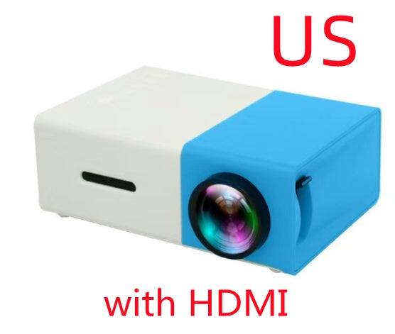 Mini LED Projector – YG300 Portable HD Home Theater with USB & HDMI