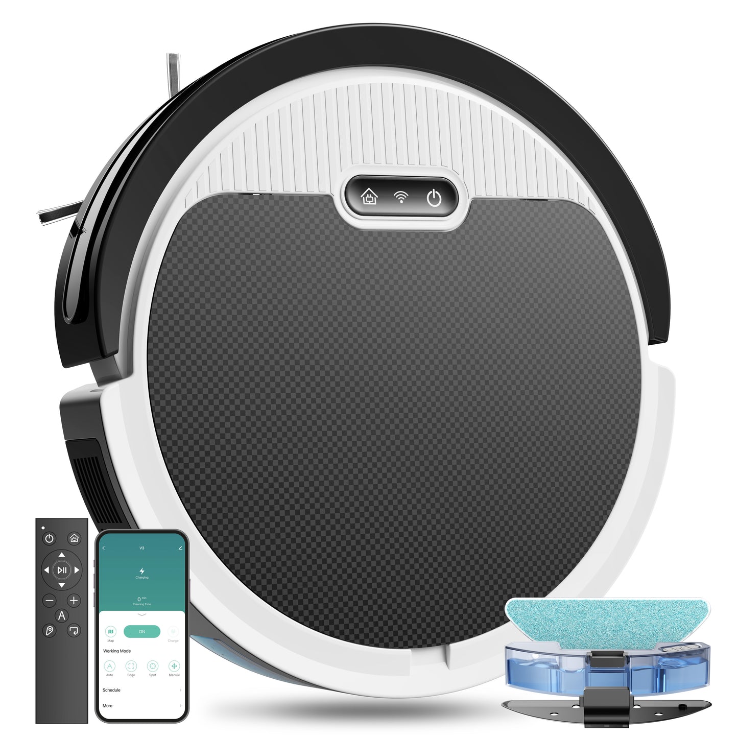 Robot Vacuum & Mop – 3-in-1 Cleaner for Pet Hair & Hard Floors.