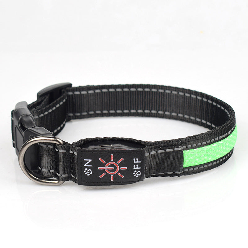 LED Rechargeable Pet Collar – Keep Your Pet Safe & Seen at Night