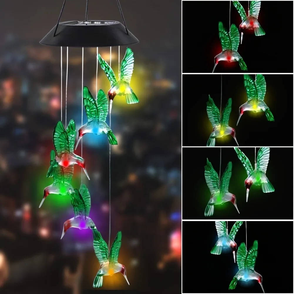 Solar Wind Chimes - Home & Garden Decor (view 2)