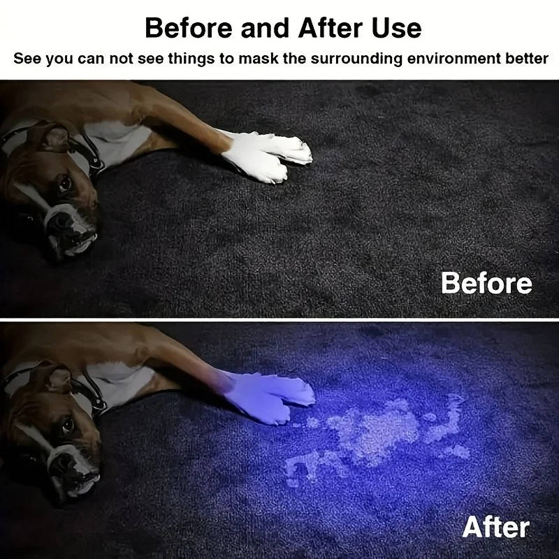 Rechargeable UV Flashlight with Zoomable Beam - Electronics & Gadgets (view 2)