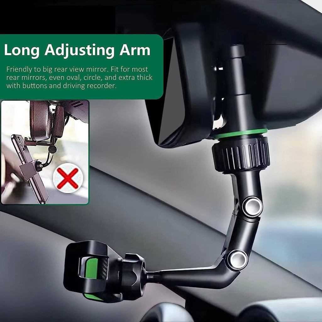 Universal Car Phone Holder Mount - 360° Rotation Dashboard & Air Vent Cell Phone Holder for iPhone, Android & Most Cases