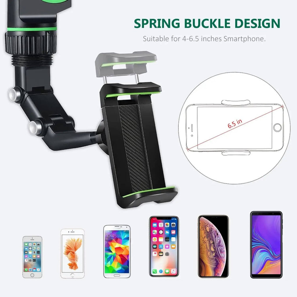 Universal Car Phone Holder Mount - 360° Rotation Dashboard & Air Vent Cell Phone Holder for iPhone, Android & Most Cases