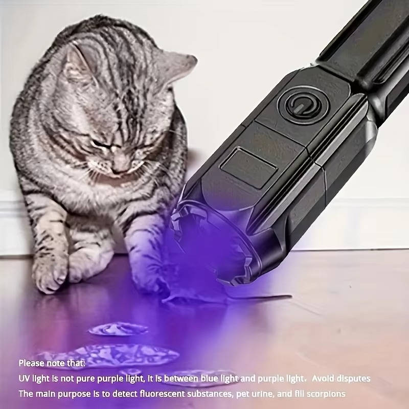 Rechargeable UV Flashlight with Zoomable Beam - Electronics & Gadgets (view 3)