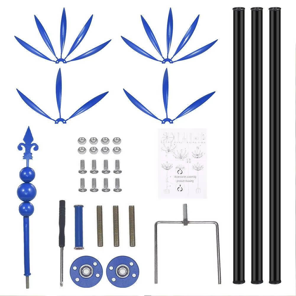 Elegant Metal Wind Spinner - Home & Garden Decor (view 6)