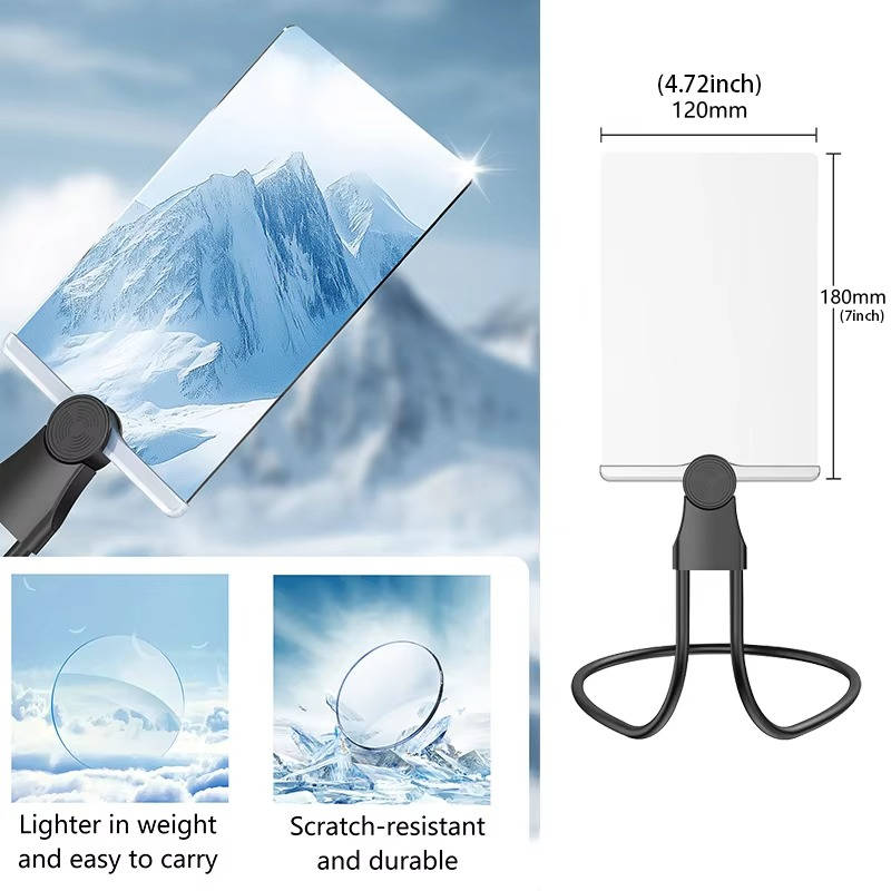 Clear Hands-Free Magnifying Reading Glasses for Seniors - 3x Magnifier Eyewear for Fine Print, Labels, Crafts & Hobbies, Lightweight