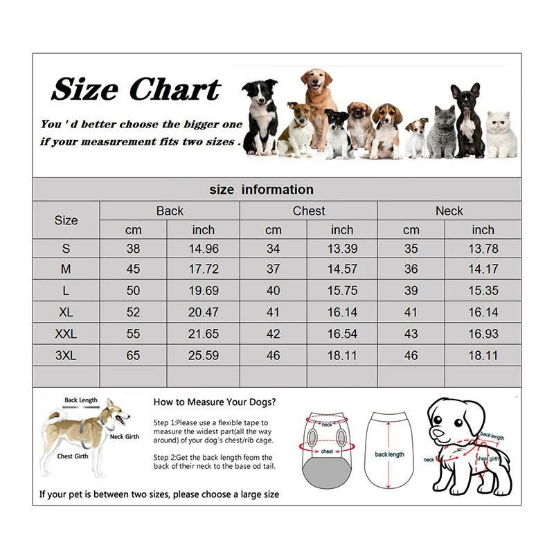 Waterproof Winter Coat for Dogs - Warm Plush Lined Dog Jacket for Snow & Rain, Adjustable Fit for Small, Medium & Large Dogs