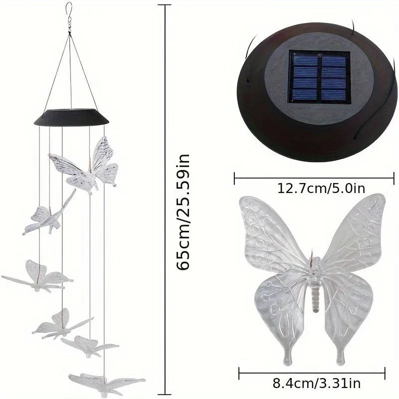Solar Wind Chimes - Home & Garden Decor (view 4)
