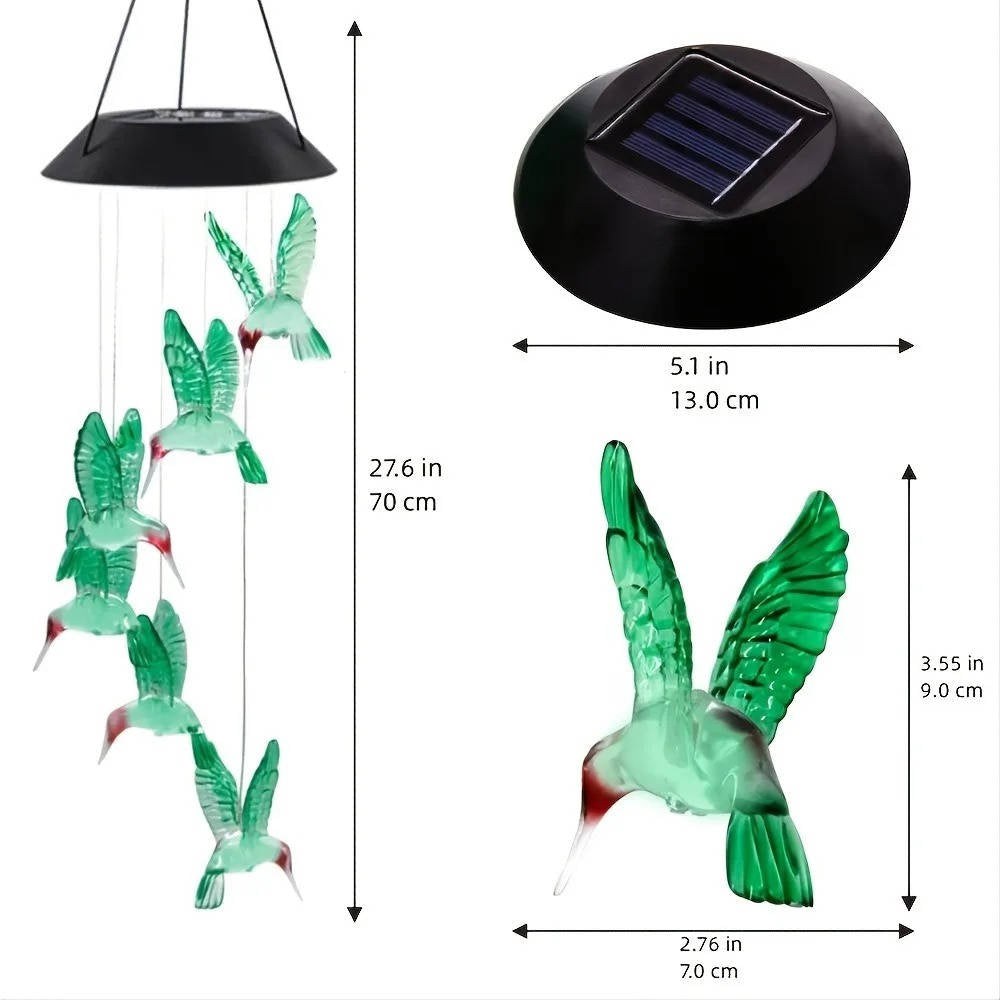 Solar Wind Chimes - Home & Garden Decor (view 5)