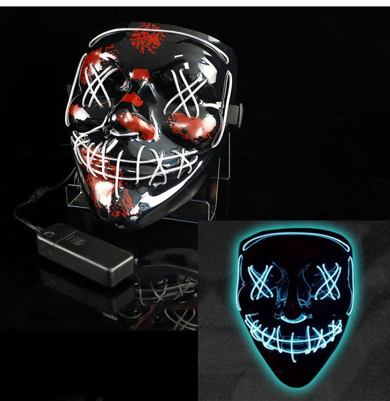 Cold Light LED Halloween Mask – Glows in the Dark | One Size Fits All