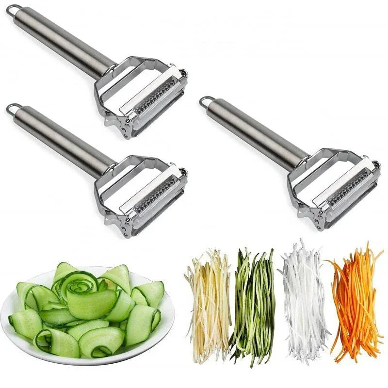 Ultra-Sharp Stainless Steel 2-in-1 Vegetable Peeler - Home & Garden Decor (view 3)