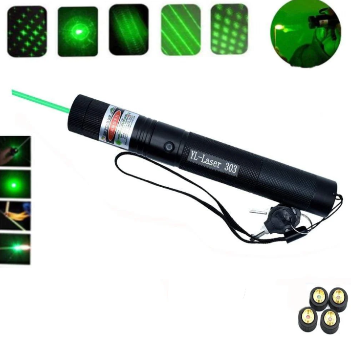 Dual Green & Red Laser Pointer - Compact Pocket Pointer for Presentations, Astronomy & Cat Toy Play