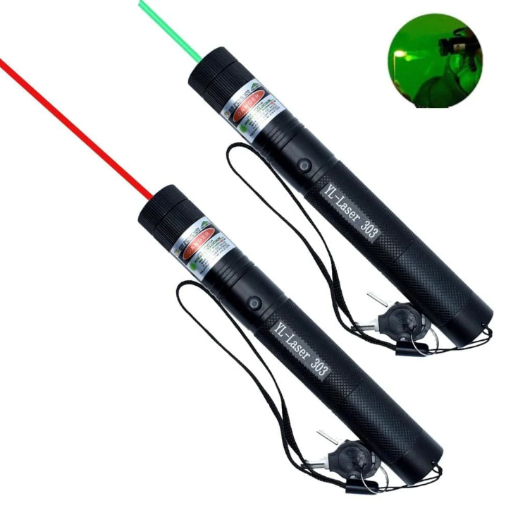 Dual Green & Red Laser Pointer - Compact Pocket Pointer for Presentations, Astronomy & Cat Toy Play