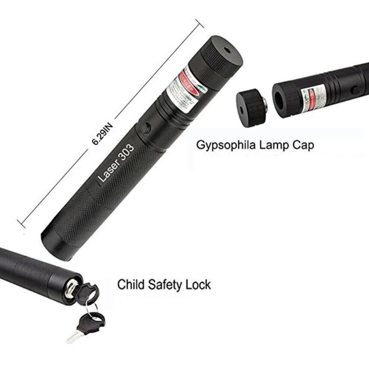 Dual Green & Red Laser Pointer - Compact Pocket Pointer for Presentations, Astronomy & Cat Toy Play
