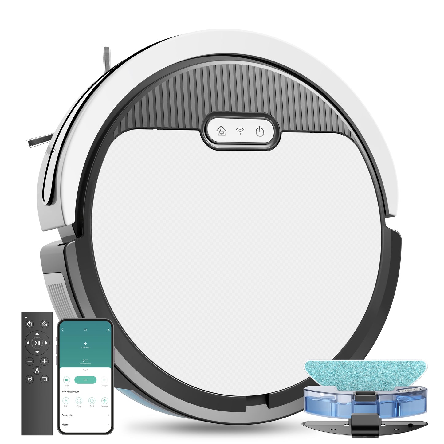 Robot Vacuum & Mop – 3-in-1 Cleaner for Pet Hair & Hard Floors.