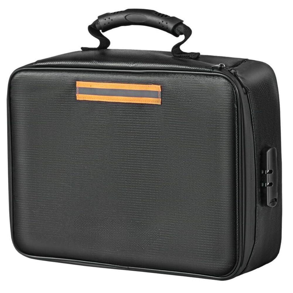 Fire-Resistant & Water-Resistant Document Bag for Cash, Passports & Valuables - Zipper Safe Storage Pouch for Home & Travel