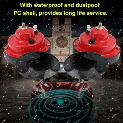 Loud 12V Train Horn for Trucks - Powerful Extra-Loud Horn for Pickup, Car, Off-Road & Farm Vehicles, Easy Install