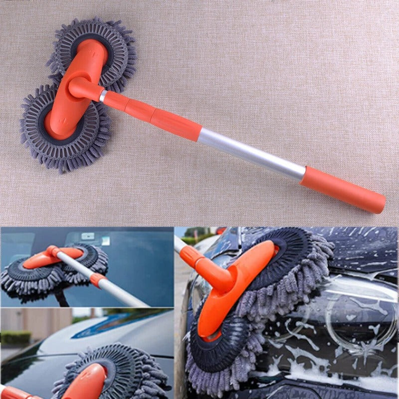 Rotating-Head Car Wash Brush - Car Accessories (view 6)