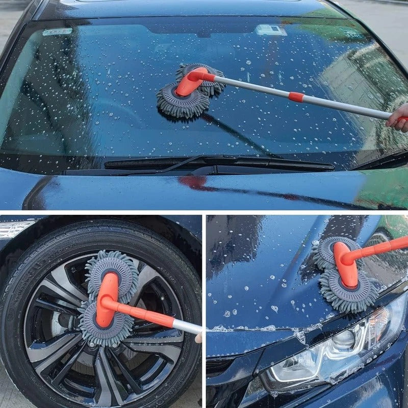 Rotating-Head Car Wash Brush - Car Accessories (view 4)